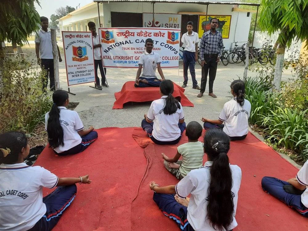 National Cadet Corps NCC activities at PM Shree GGIC Gadarpur